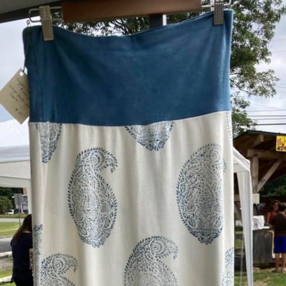 Gaia Conceptions Dresses & Skirts - Gaia Conceptions Organic cotton indigo block print skirt